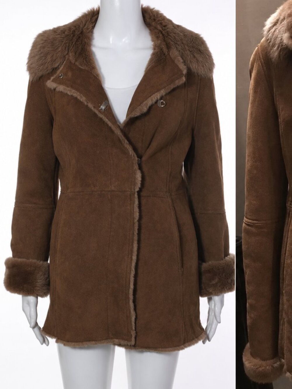 Sisley Genuine Shearling Coat size S